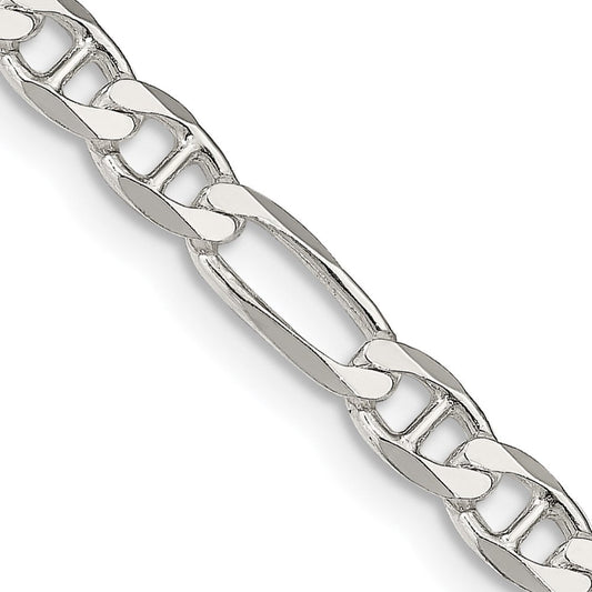 Sterling Silver 4.5mm Figaro Anchor ChainQAF120