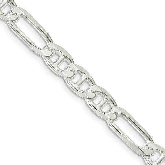 Sterling Silver 6.5mm Figaro Anchor ChainQAF180
