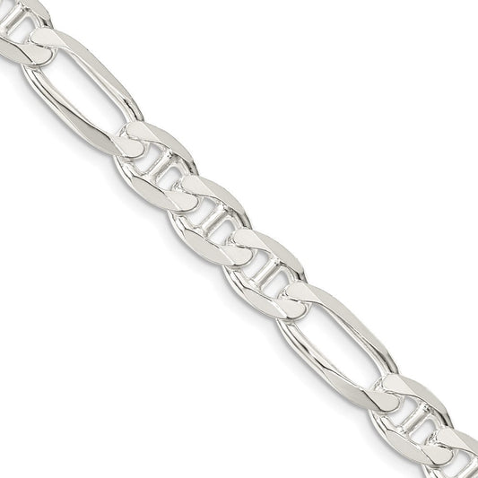 Sterling Silver 7.5mm Figaro Anchor ChainQAF200