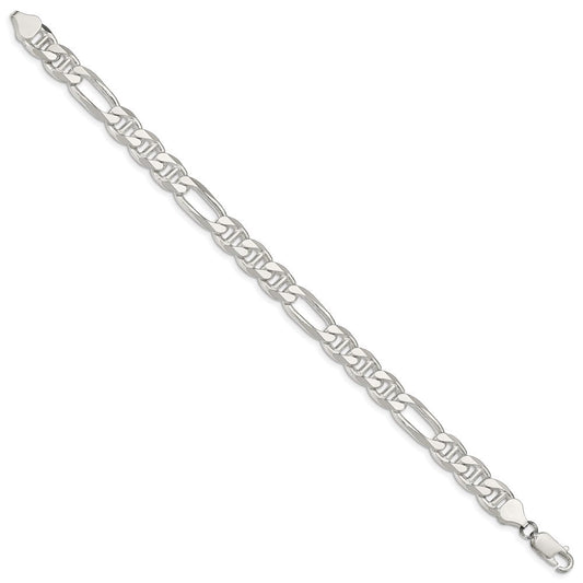 Sterling Silver 8.25mm Figaro Anchor Chain QAF220-8
