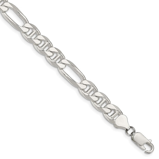 Sterling Silver 8.25mm Figaro Anchor Chain QAF220-8