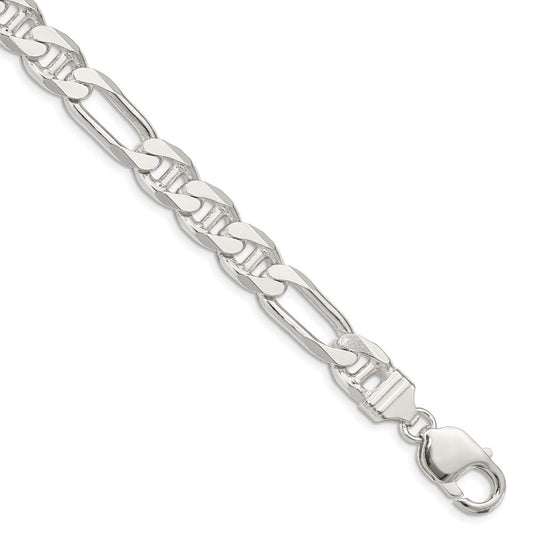 Sterling Silver 8.75mm Figaro Anchor Chain QAF250-8