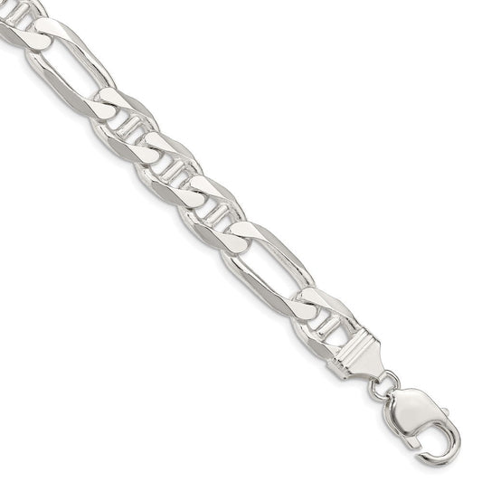 Sterling Silver 10.65mm Figaro Anchor Chain QAF300-8