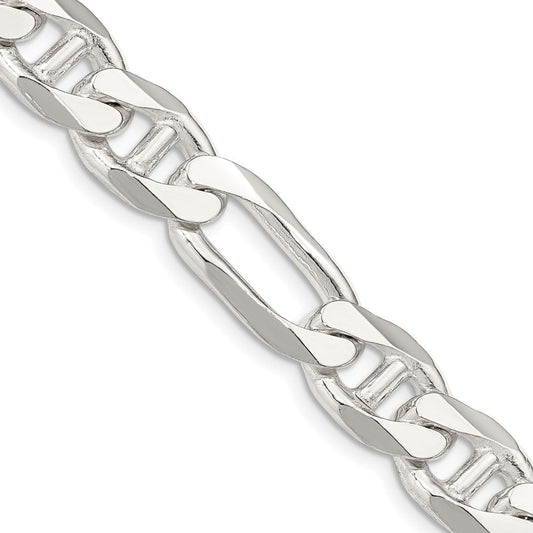 Sterling Silver 10.65mm Figaro Anchor ChainQAF300