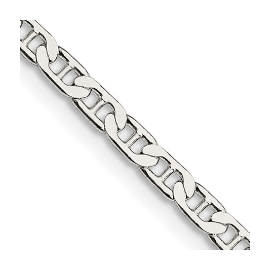 Sterling Silver 3mm Flat Anchor ChainQAN080