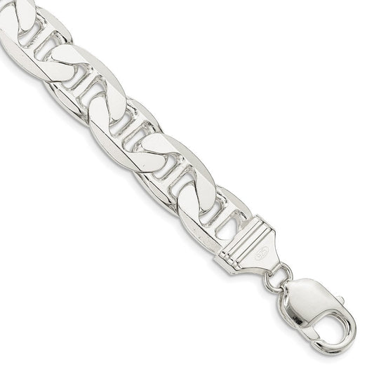 Sterling Silver 11.5mm Flat Anchor Chain QAN300-8