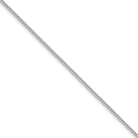 Sterling Silver Rhodium-plated 1.5mm Curb ChainQCB045R