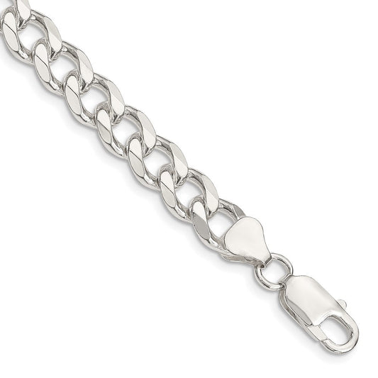Sterling Silver 8.3mm Curb Chain QCB220-8