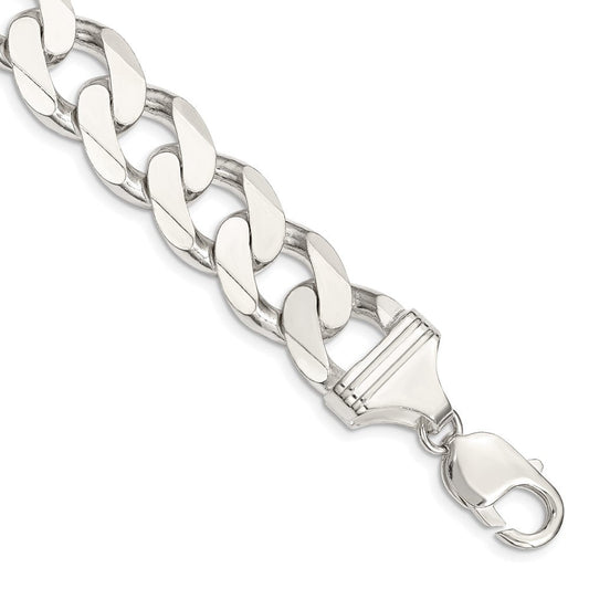 Sterling Silver 14.5mm Curb Chain QCB400-8