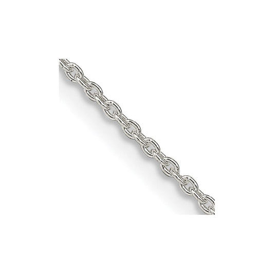 Sterling Silver 1.5mm Cable Chain w/4in ext.QCL040