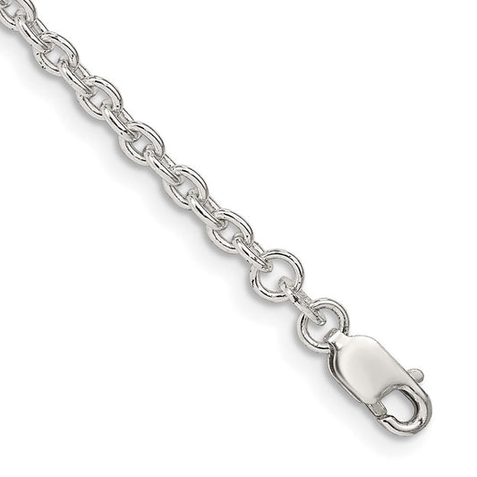 Sterling Silver 2.75mm Cable Chain QCL080-8