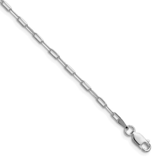 Sterling Silver Rhodium-plated 2.15mm D/C Forzantine Chain QDFC060R-8