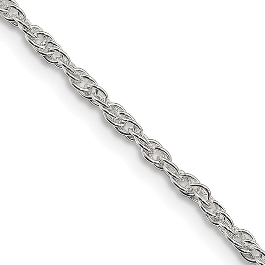 Sterling Silver 2mm Loose Rope ChainQFC100