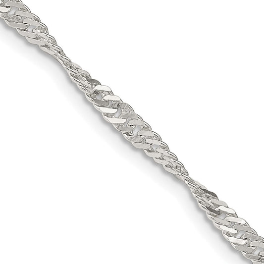 Sterling Silver 3mm Singapore ChainQFC70
