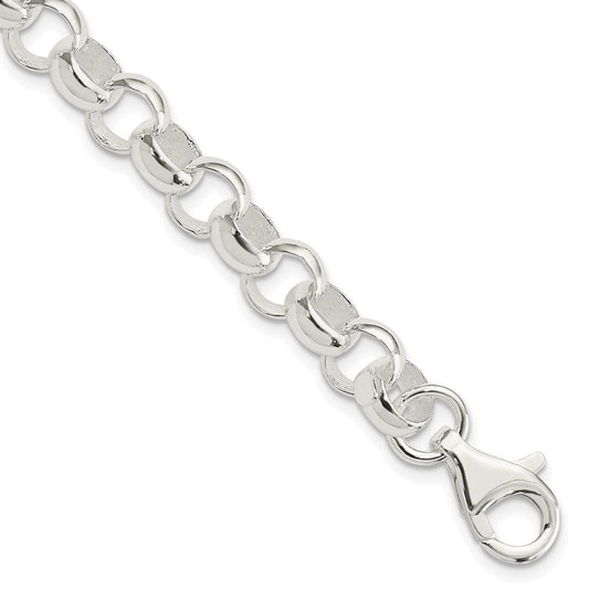 Sterling Silver 8.00mm Belcher Light Bracelet QFC79-7.5