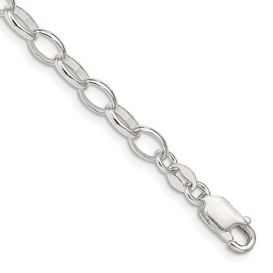 Sterling Silver 5mm Fancy Rolo Chain QFC88-8