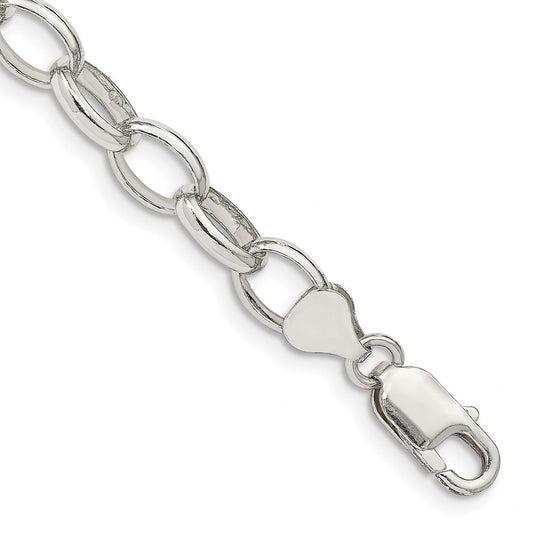 Sterling Silver 8mm Fancy Rolo Chain QFC89-8