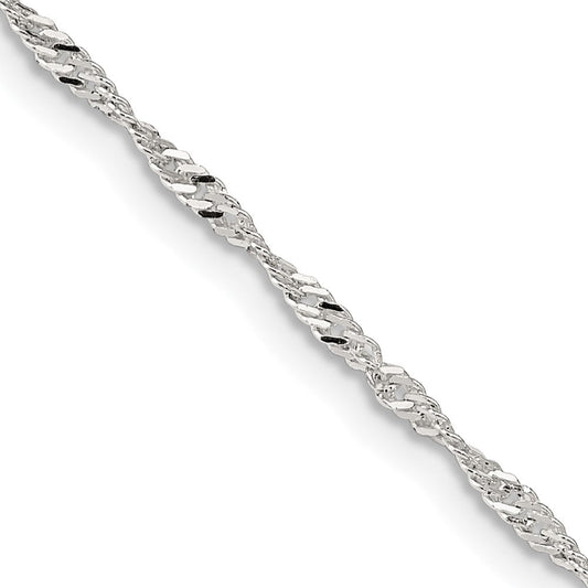 Sterling Silver 1.75mm Singapore ChainQFC98