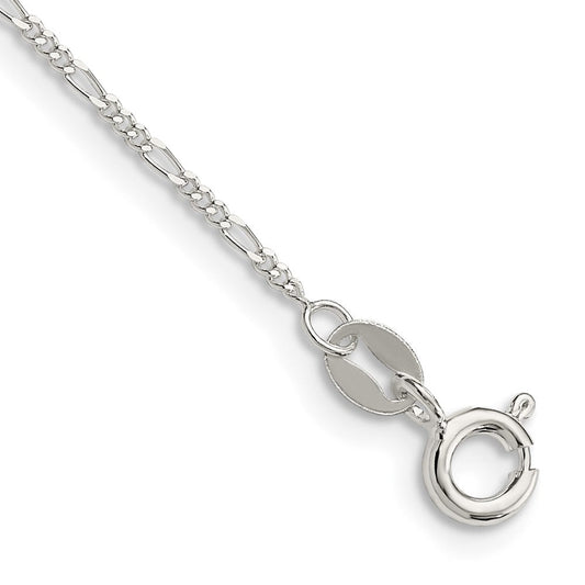 Sterling Silver 1.2mm Figaro Chain QFG035-8