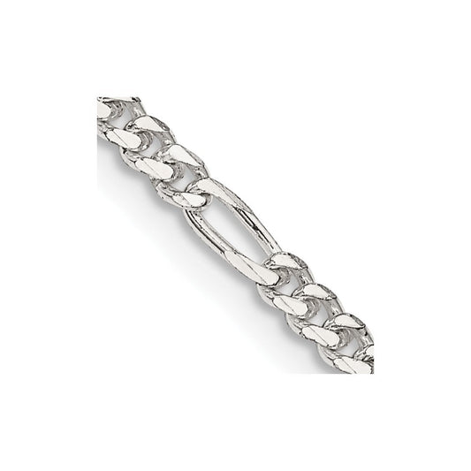 Sterling Silver 2.85mm Figaro ChainQFG080