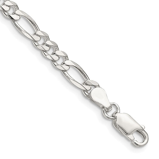 Sterling Silver 4.5mm Figaro Chain QFG120-8
