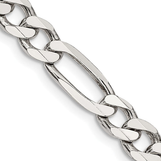 Sterling Silver 6.75mm Figaro ChainQFG180