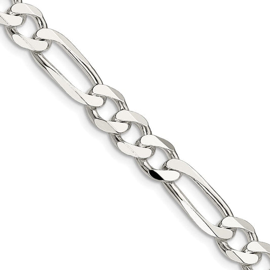 Sterling Silver 7.5mm Figaro ChainQFG200