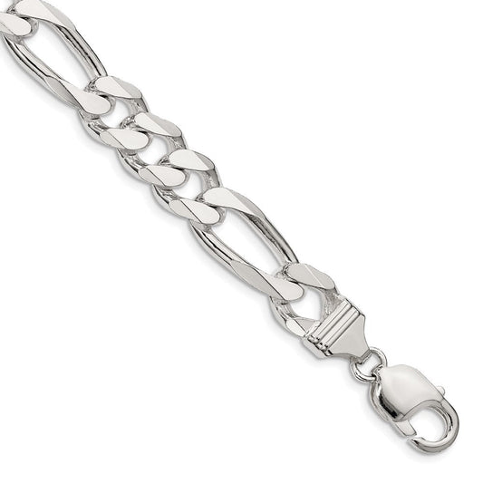 Sterling Silver 10.75mm Figaro Chain QFG300-8