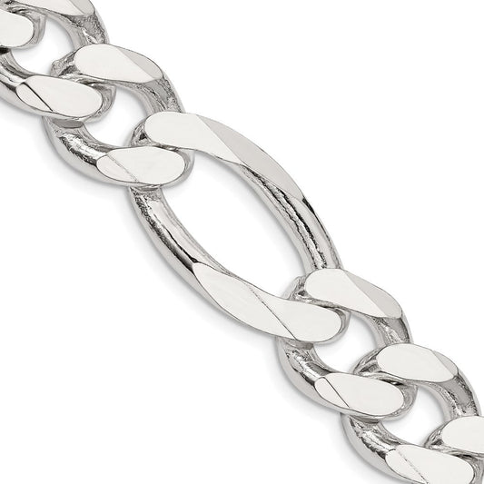 Sterling Silver 15mm Figaro ChainQFG400