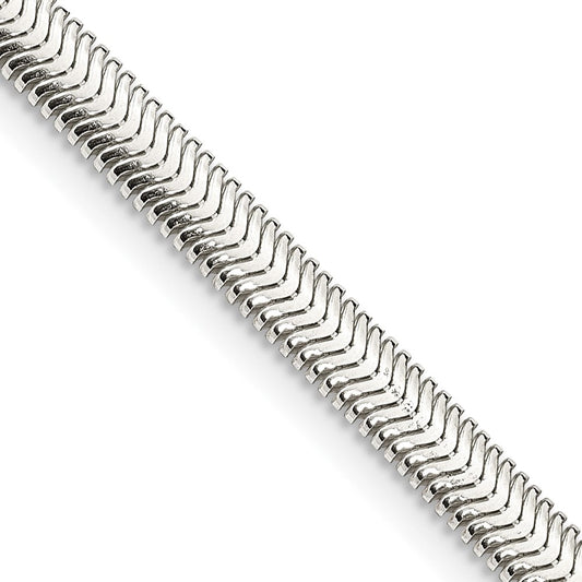 Sterling Silver 4.2mm Flat Oval Snake ChainQFS6