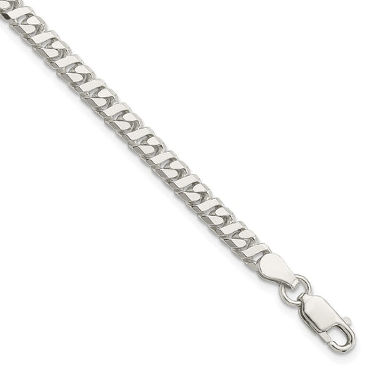 Sterling Silver 4.25mm Fancy Flat Link Bracelet QG1141-8