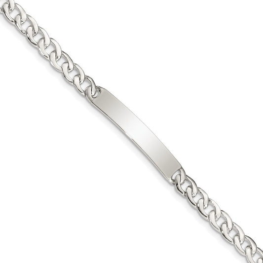 Sterling Silver Baby ID Curb Link Bracelet QG1145-7.25