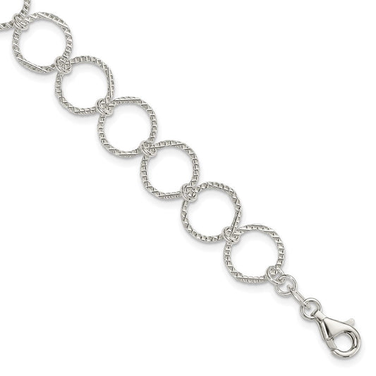 Sterling Silver Fancy Bracelet QG2297-7.5