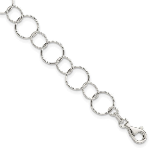 Sterling Silver Fancy Bracelet QG2301-7.5