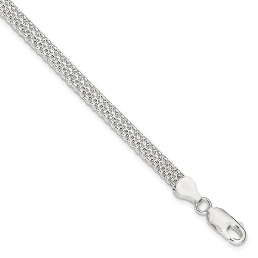 Sterling Silver 5mm Mesh Bracelet QG2569-7