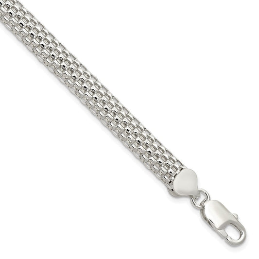 Sterling Silver 8mm Mesh Bracelet QG2571-7