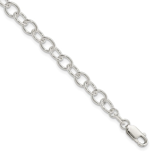 Sterling Silver Polished Fancy Link Bracelet QG3078-7.5