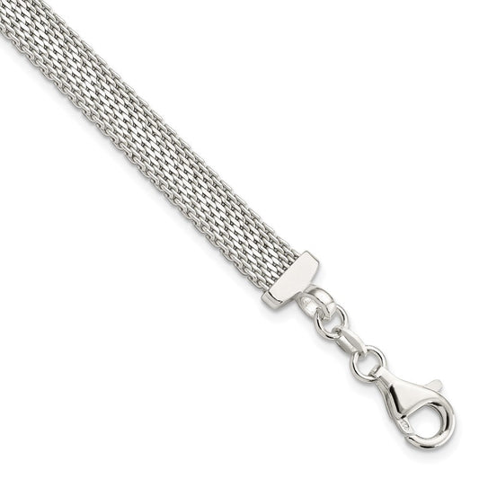 Sterling Silver D/C Reversible Bracelet QG5864-7.5