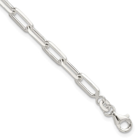 Sterling Silver Polished Paperclip 7.25in Bracelet QG6497-7.25