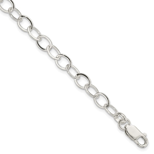 Sterling Silver 7 inch Fancy Link Bracelet QH210-7.5