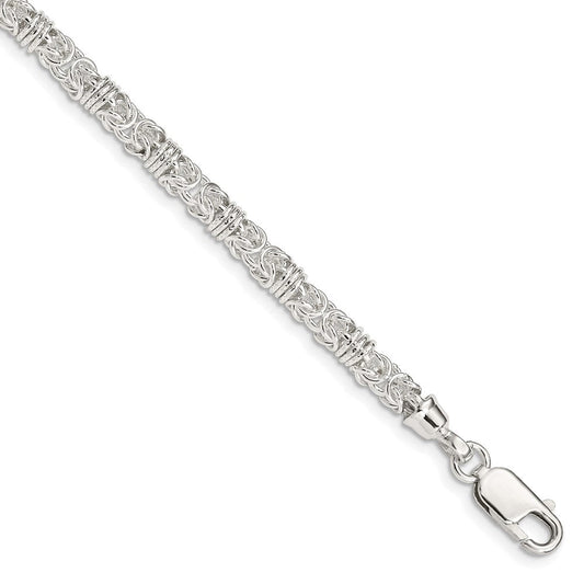 Sterling Silver 7.5inch Polished Fancy Link Bracelet QH223-7.5