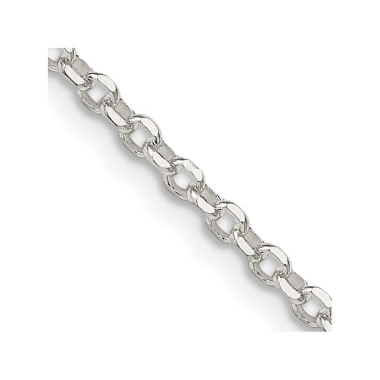 Sterling Silver 2.6mm Diamond-cut Cable ChainQHC045
