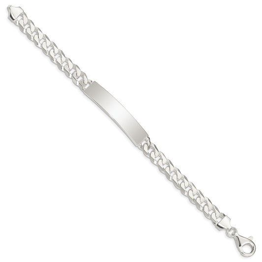 Sterling Silver Curb Link ID Bracelet QID199-7.5