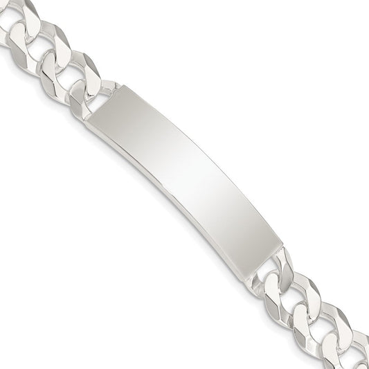Sterling Silver Curb Link ID Bracelet QID201-7.5