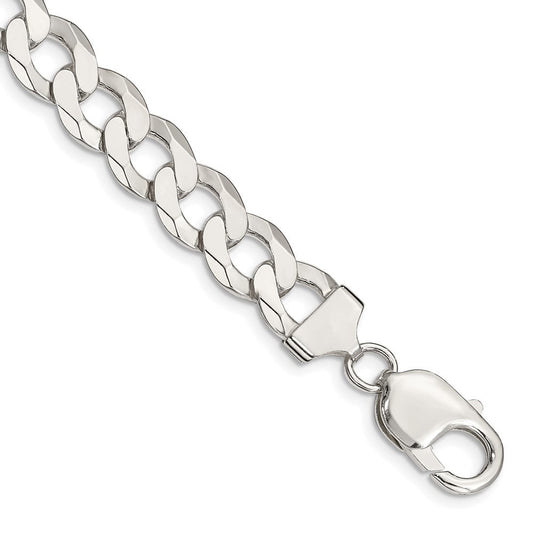 Sterling Silver 9.75mm Flat Curb Chain QLB250-8