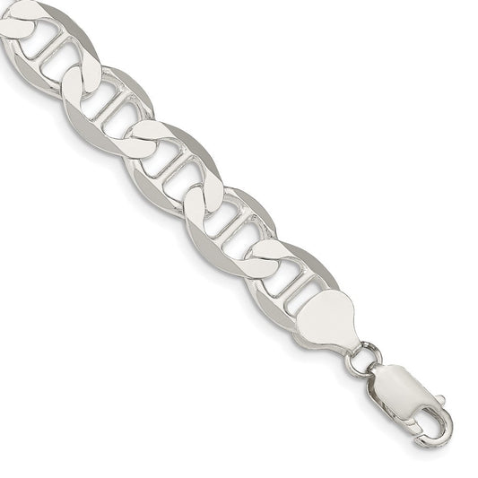 Sterling Silver 9.95mm Flat Anchor Chain QLFA200-8