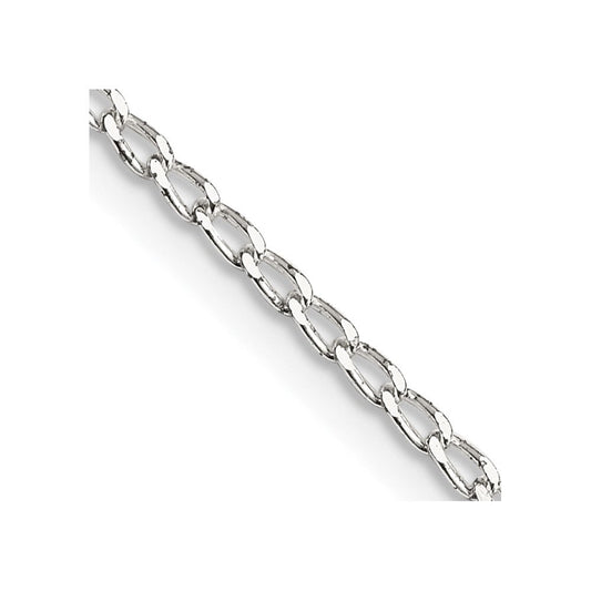 Sterling Silver 1.5mm Open Elongated Link ChainQLL050