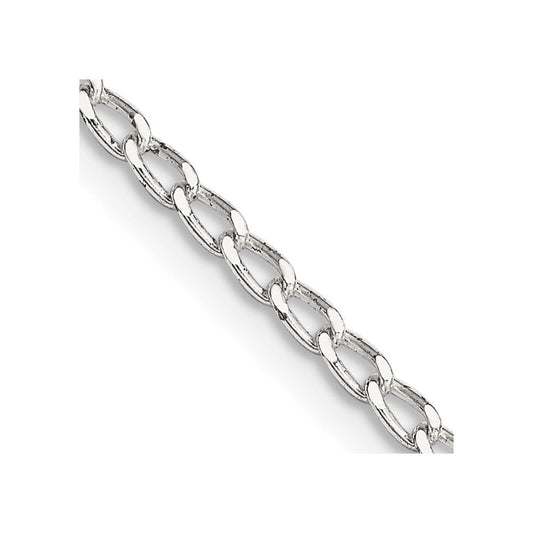 Sterling Silver 2mm Open Elongated Link ChainQLL060