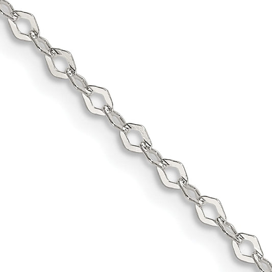 Sterling Silver 2.25mm Fancy Navette Link ChainQPE16