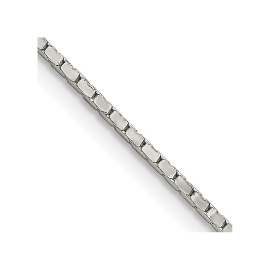 Sterling Silver 1.25mm Mirror Box ChainQPE24